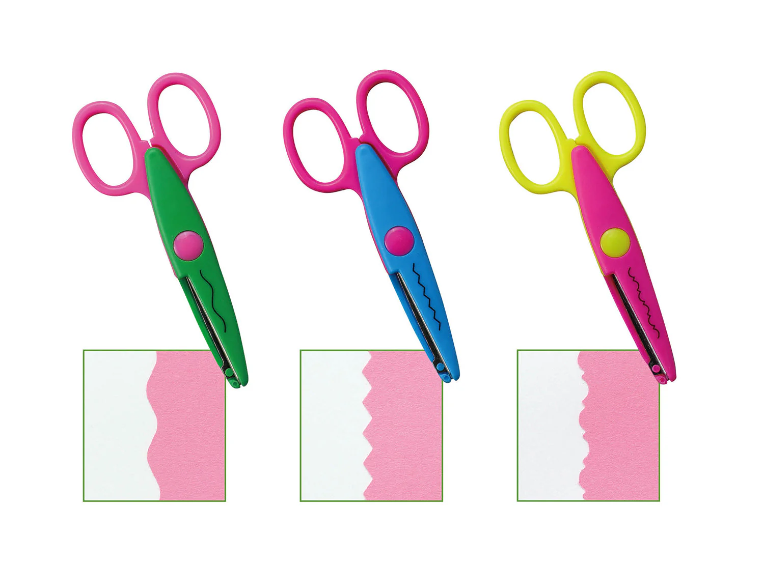 Jig zag scissors set of 3 B