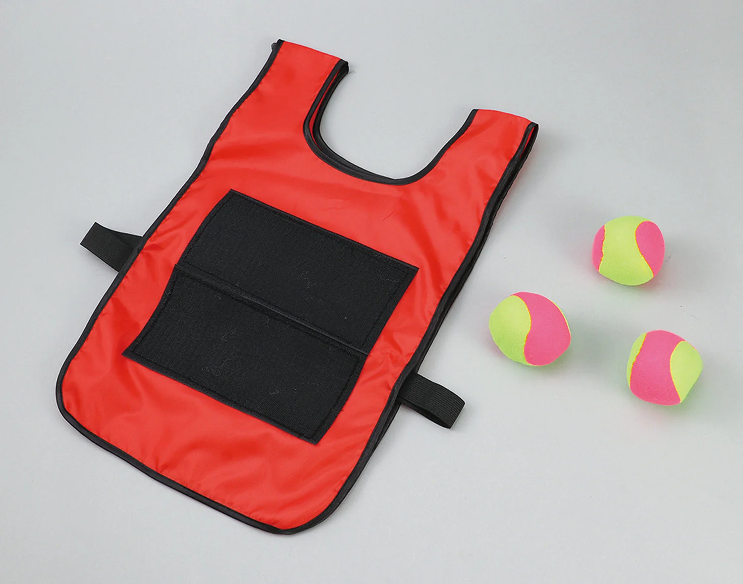 Fluffy ball set red