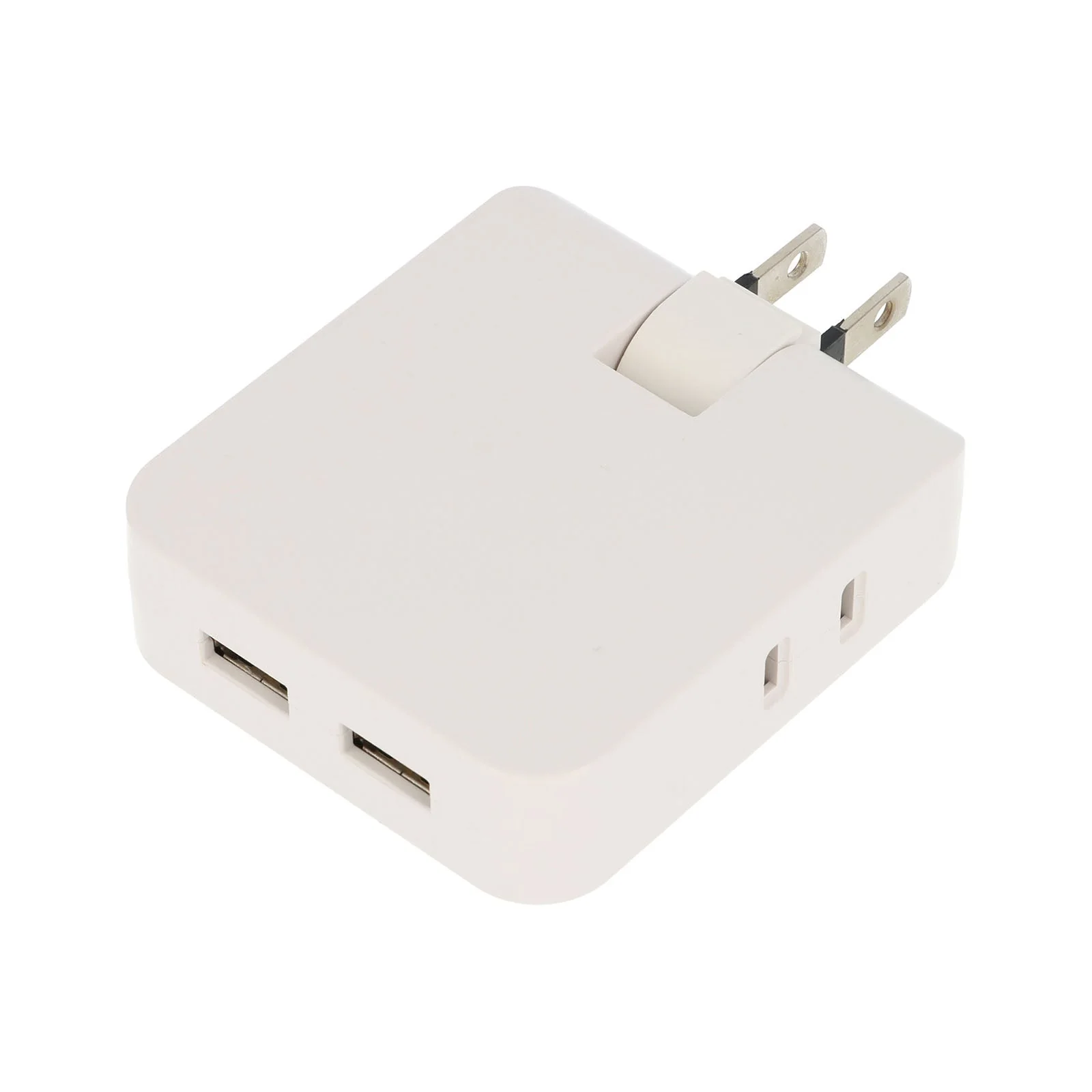 Outlet tap with USB port
