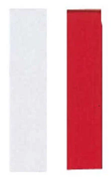 Plate name tag (red + white)