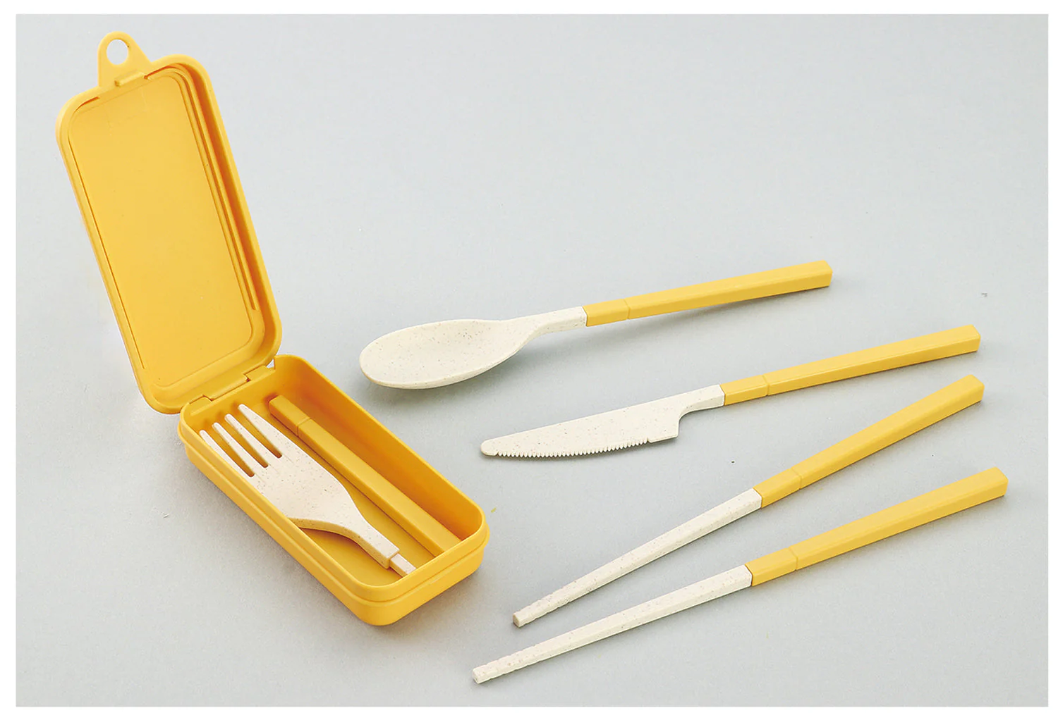 chopsticks set yellow