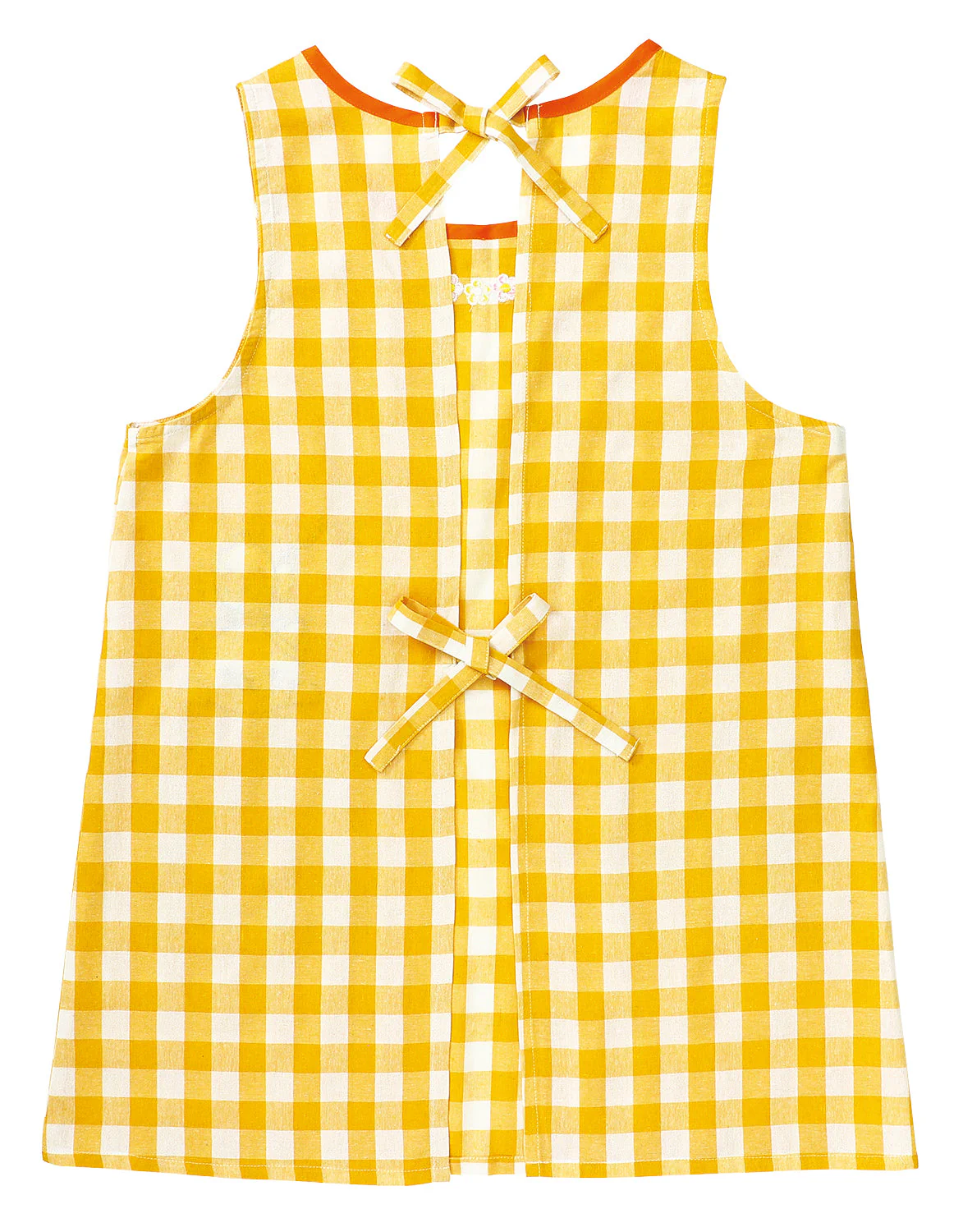 Animal gum check apron yellow - Image 2