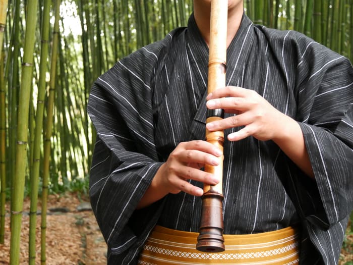 Bamboo Shakuhachi (Straight End Curved End) (Kinko) (2103) - Image 9