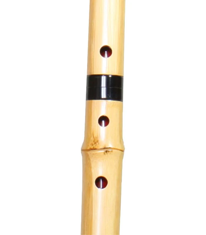 Bamboo Shakuhachi (w/ Node and Natural Root End) (Curved End) (Kinko) (0153H) - Image 3