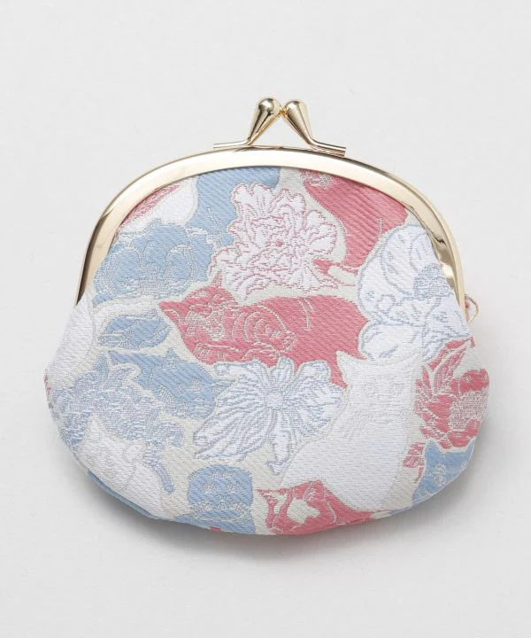 Cat and Flower Round Coin Purse - Image 3