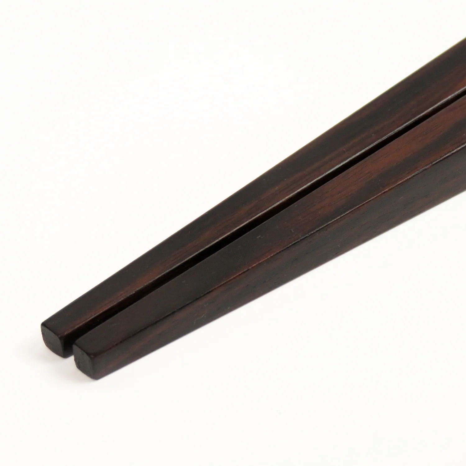 [Specially made chopstick rest]Extra thick ebony square chopsticks (1 set) - Image 2