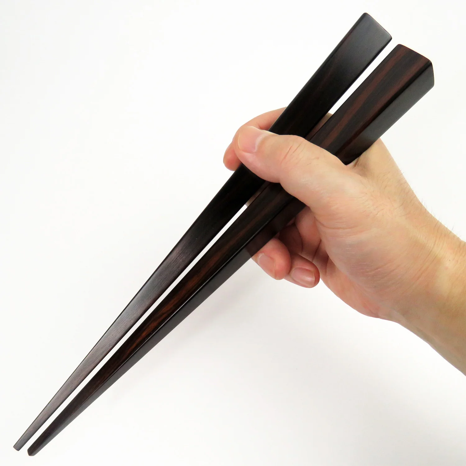 [Specially made chopstick rest]Extra thick ebony square chopsticks (1 set) - Image 5
