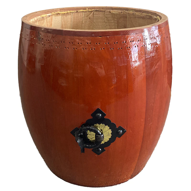 HNS15-03 [Leather tear] 1 shaku 5sun NAGADO drum - Image 2
