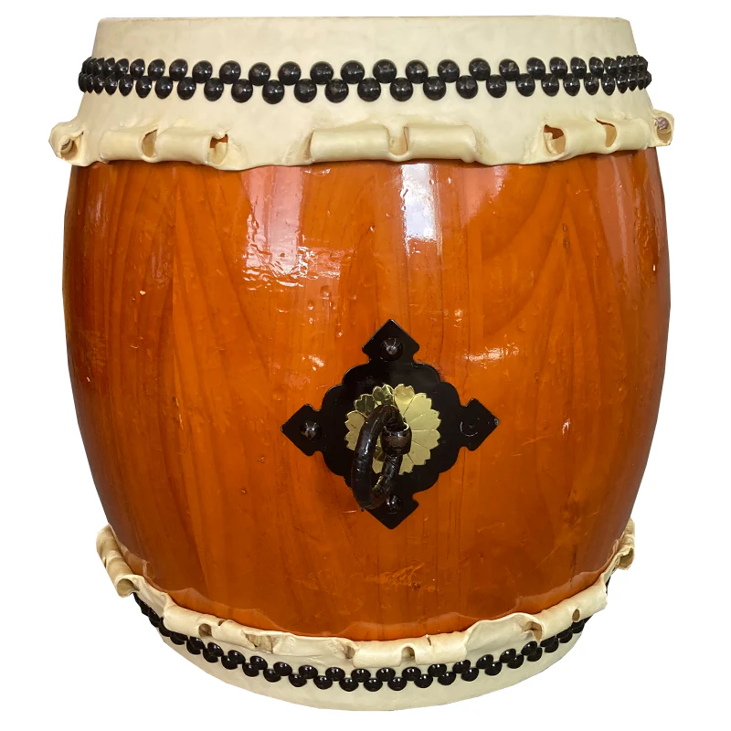 KKN15-14 [Leather tear] 1 shaku 5sun NAGADO drum - Image 2