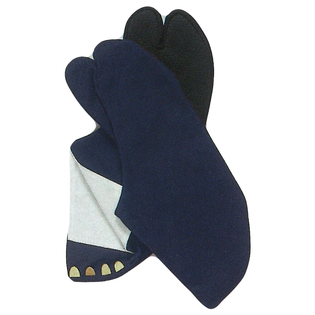 Navy Tabi 6135 (Navy blue Fabric Outsole)