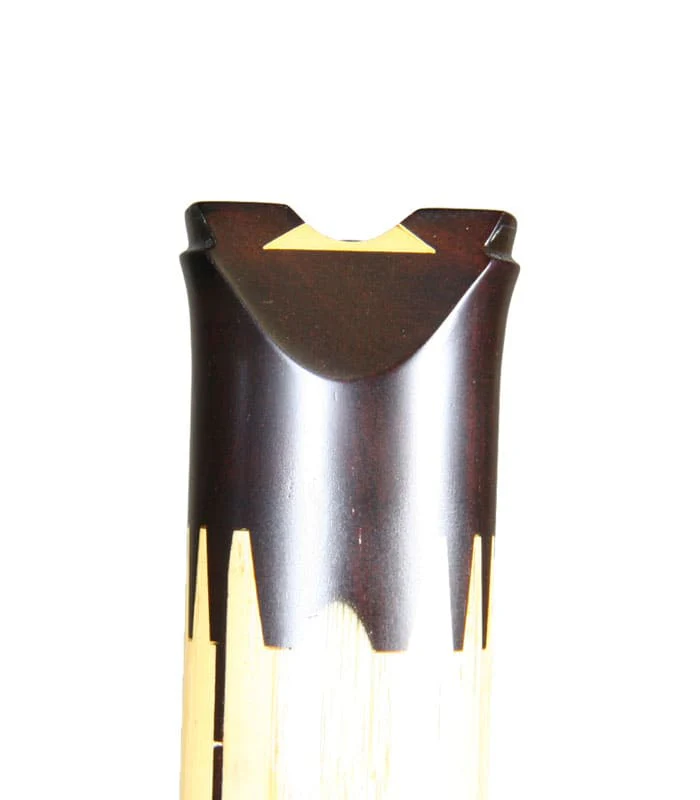 Red Sandalwood Bamboo Shakuhachi (w/ Node) (Curved End) (Kinko) (0160) - Image 3