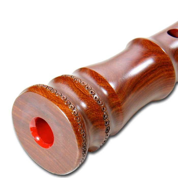Rosewood Shakuhachi (w/ Node) (Curved End) (Tozan) (0158) - Image 2