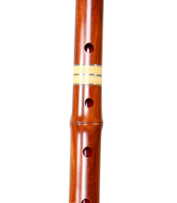 Rosewood Shakuhachi (w/ Node) (Curved End) (Tozan) (0158) - Image 3