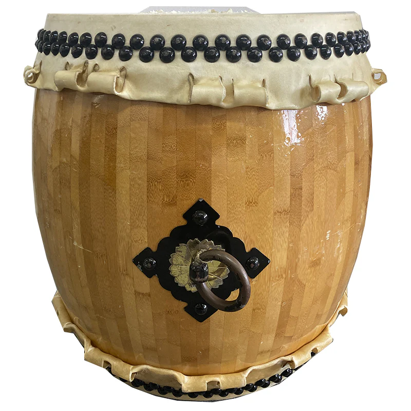 KCn14-001 [Leather tear] 1 shaku 4sun NAGADO drum - Image 2