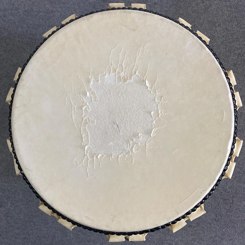 KCn14-001 [Leather tear] 1 shaku 4sun NAGADO drum - Image 3