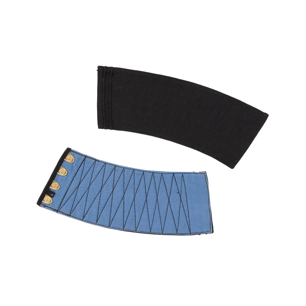 Tabi Maker's Tekkou (Tekou) Wrist Band (4 clasps) (Black)