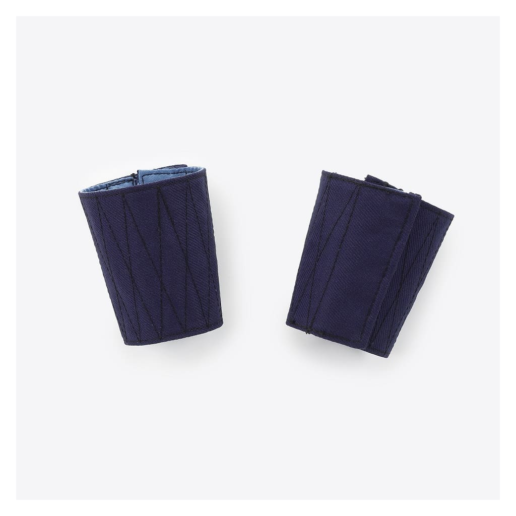 Tabi Maker's Tekkou (Tekou) Wrist Band (4 clasps) (Navy) - Image 2