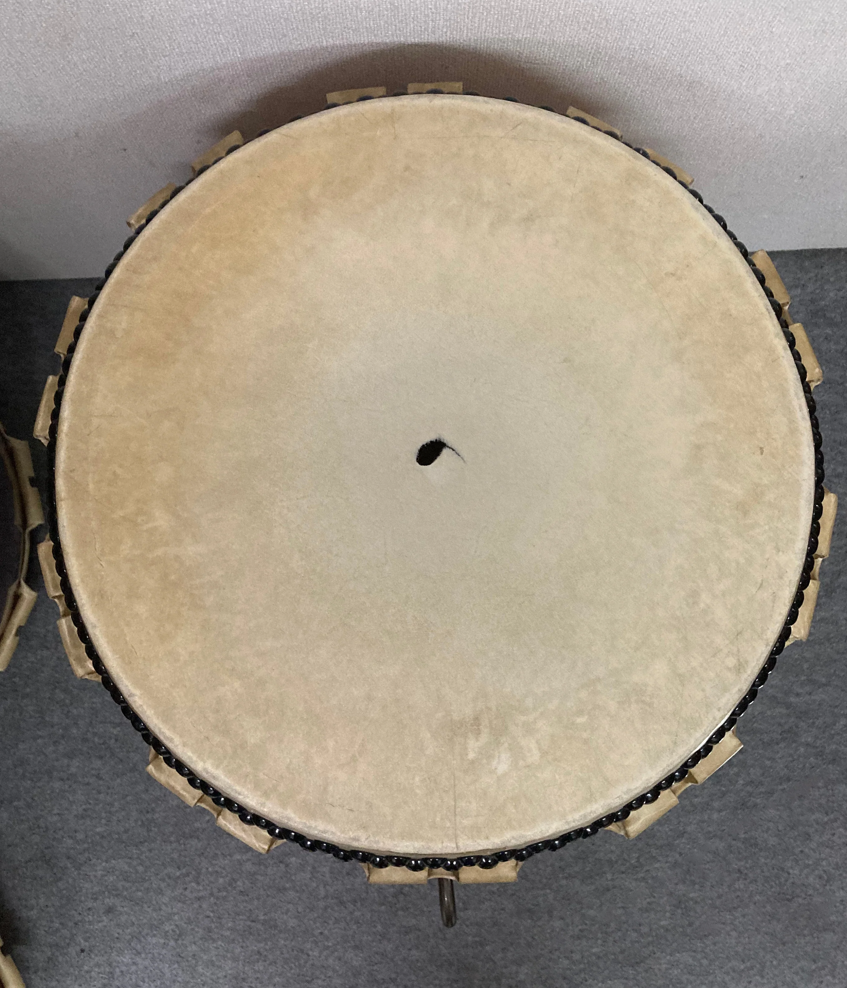 JNK-002 [Leather tear] 1 shaku 5sun NAGADO drum [Free gift of 48,180JPY worth of products]→ square stand, bachi, bachi holder , phone strap , hand clapper set - Image 3