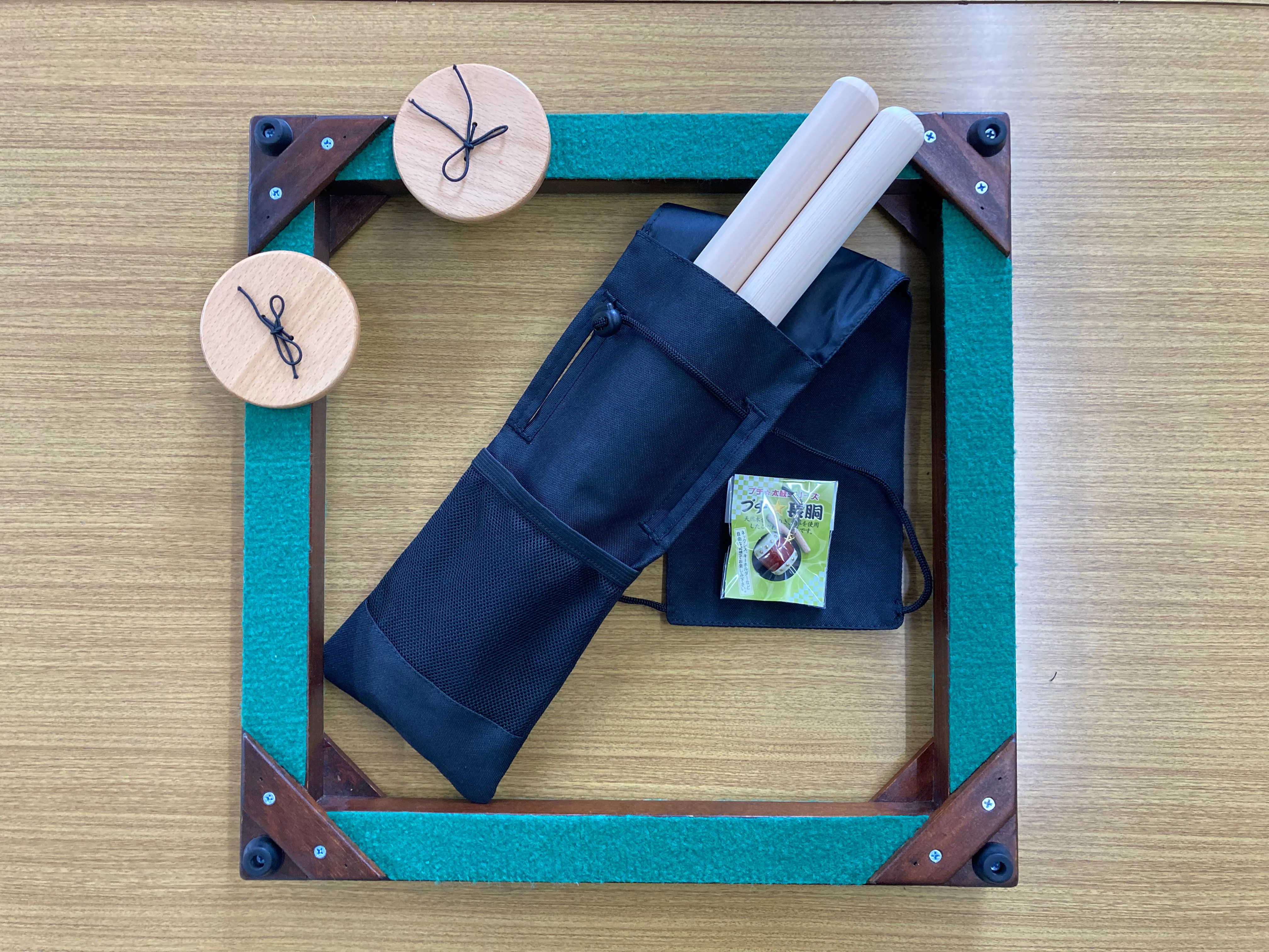 JNK-002 [Leather tear] 1 shaku 5sun NAGADO drum [Free gift of 48,180JPY worth of products]→ square stand, bachi, bachi holder , phone strap , hand clapper set - Image 6