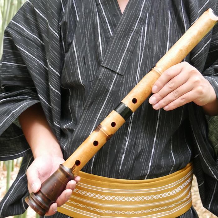 Zelkova Shakuhachi (w/ Node) (Curved End) (Kinko) (0166) - Image 8