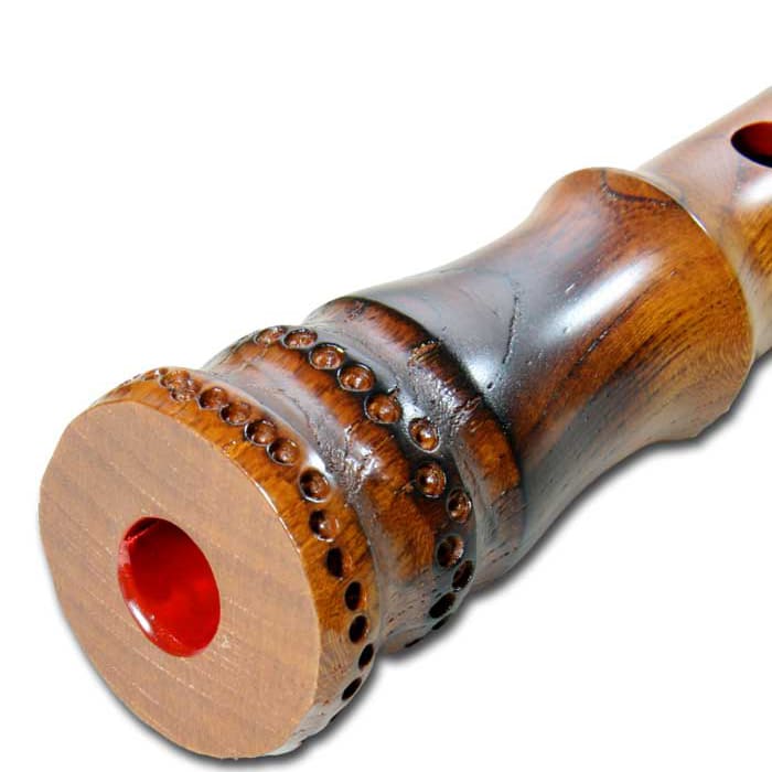 Zelkova Shakuhachi (w/ Node) (Curved End) (Tozan) (0166) - Image 2