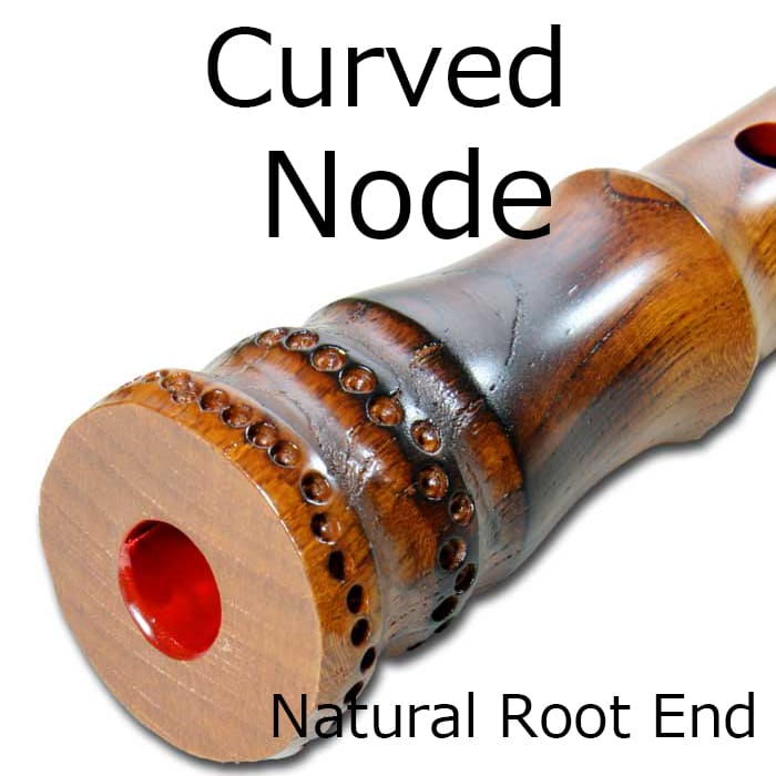 Zelkova Shakuhachi (w/ Node) (Curved End) (Tozan) (0166) - Image 3